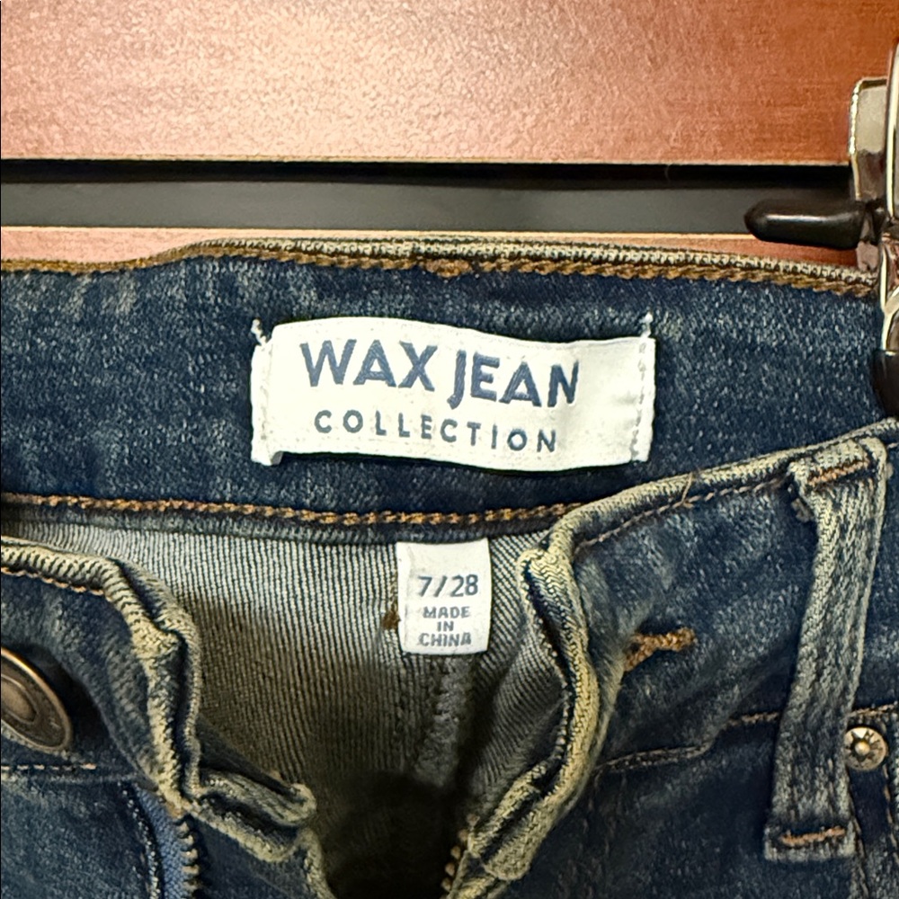 Wax Jean Women’s Boot Cut Jeans - Dark Blue Denim